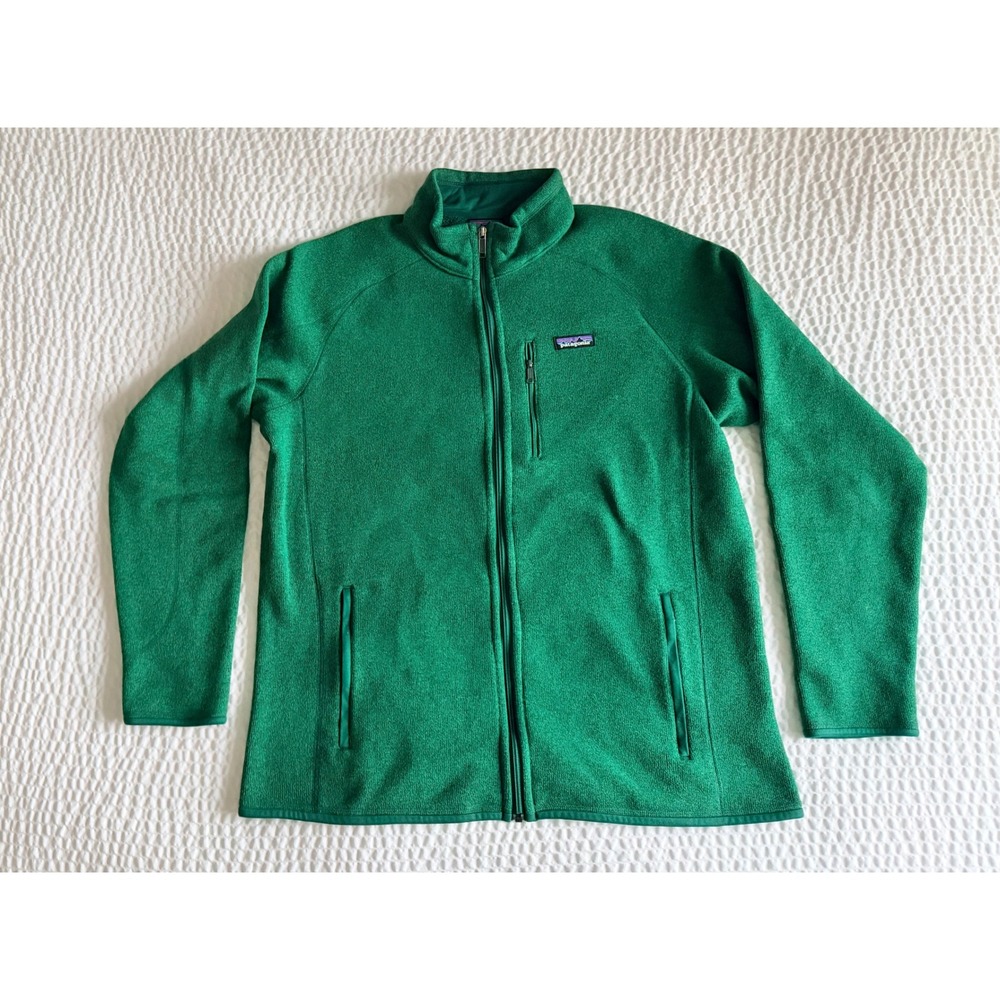 Patagonia Mens Better Sweater Full Zip Fleece Jacket Green XL 25527 FA15